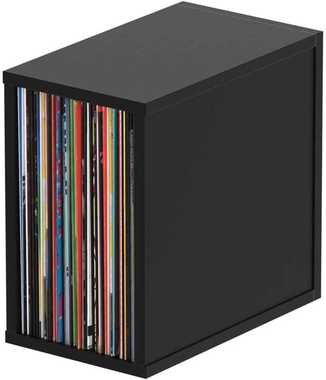 Glorious Record Box 55 Black Vinyl Storage - 1