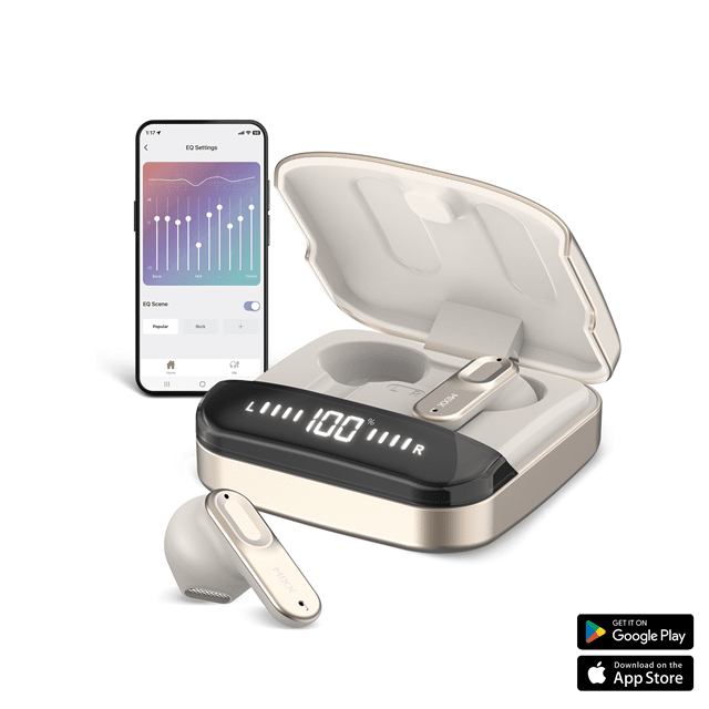 Mixx Audio Streambuds Ultra Hybrids Champagne Gold True Wireless Bluetooth Earphones - 4