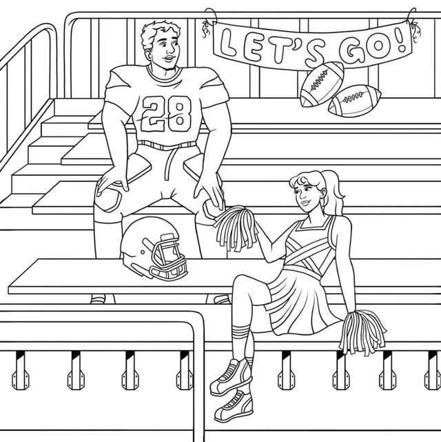 The Sports Romance Colouring Book - 2