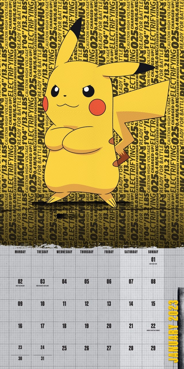 Pokémon 2023 Square Calendar - 2