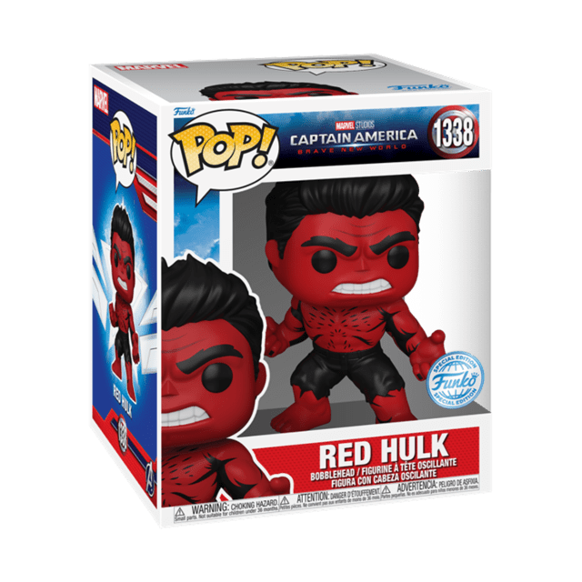 Red Hulk 1338 Captain America Brave New World Limited Edition Funko Pop Vinyl Super - 2