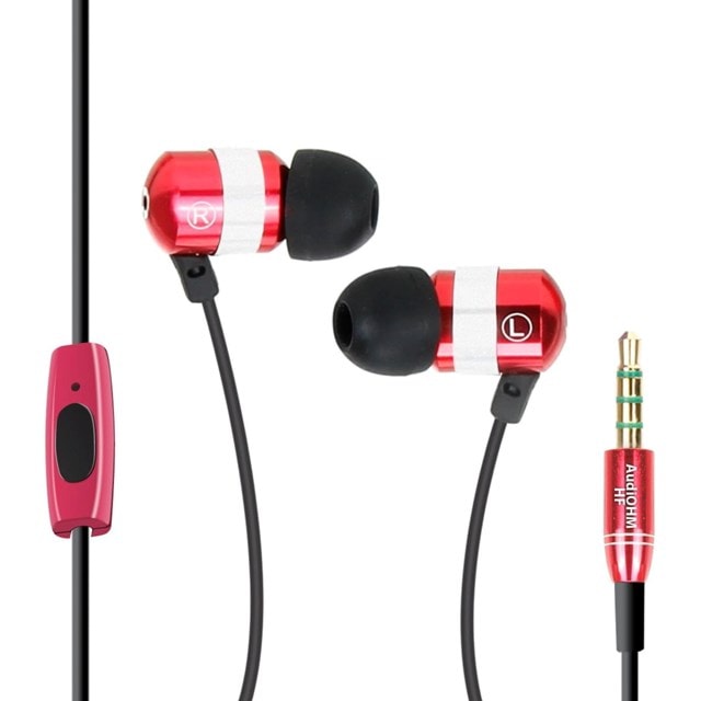 GoGroove AudiOHM HF Red Earphones - 1