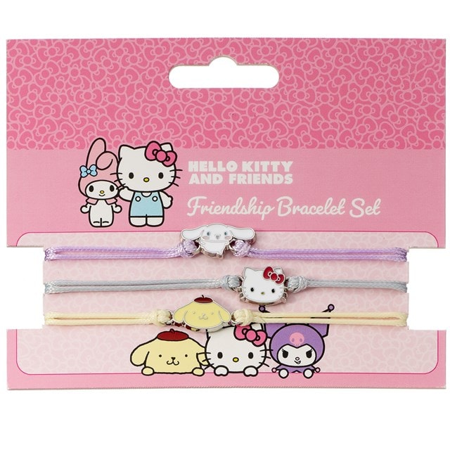 Hello Kitty, Cinnamoroll And Pompompurin Sanrio Friendship Bracelet Set - 3