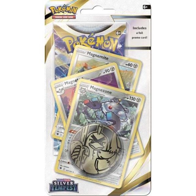 Sword & Shield 12 Silver Tempest Premium Checklane Blister Display Pokémon Trading Cards - 1