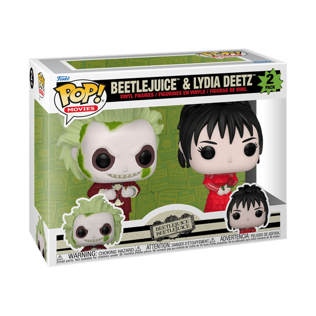 Beetlejuice And Lydia Deetz Beetlejuice Beetlejuice Funko Pop Vinyl 2 Pack - 2