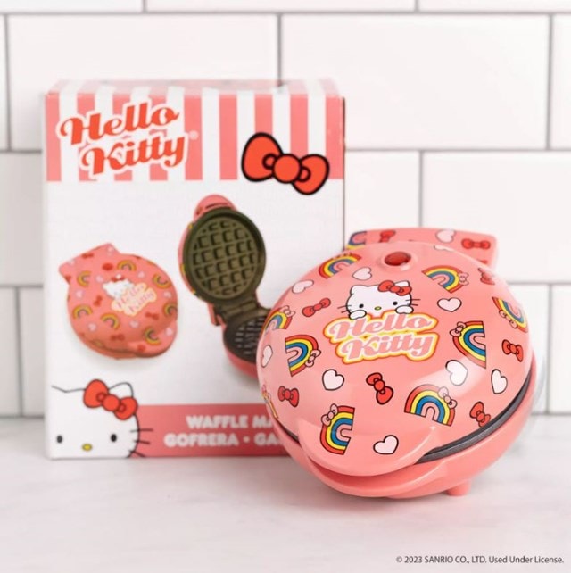 Hello Kitty Mini Waffle Maker Uncanny Brands - 5