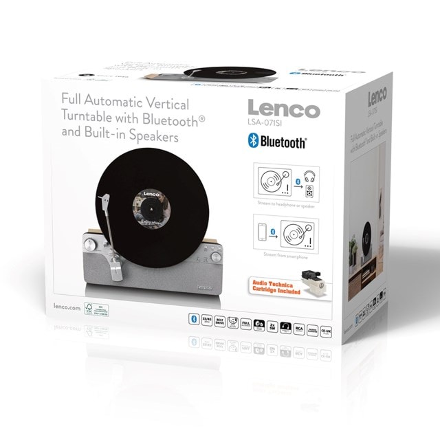 Lenco LSA-071SI Vertical Bluetooth Turntable - 7