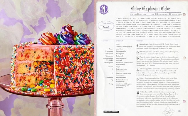 Official Wednesday Cookbook: Woefully Weird Recipes Of Nevermore Academy Hardback by Mari Mancusi - 5