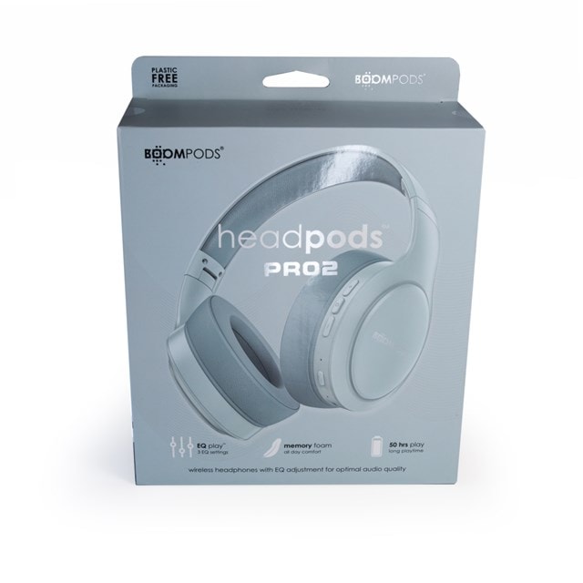 BoomPods HeadPods Pro2 Blue Bluetooth Headphones - 3