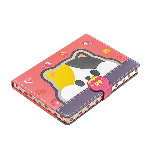 Ginza Button Notebook Tiny-K Cat Yellow Stationery - 1