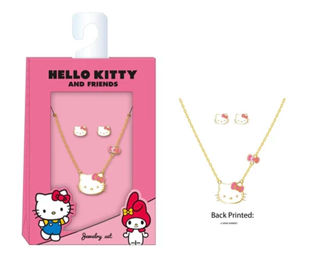 Hello Kitty Sanrio Earring & Necklace Set - 1