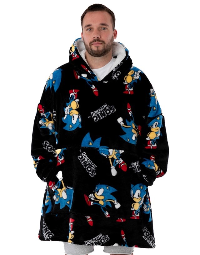 Sonic The Hedgehog Mens Blanket Hoodie - 1