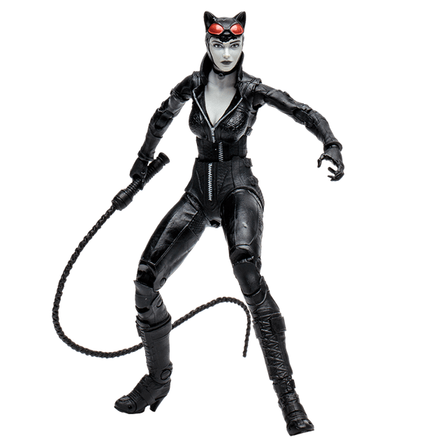 Catwoman B&W Build-A 7In Arkham City DC Gaming Figurine - 1