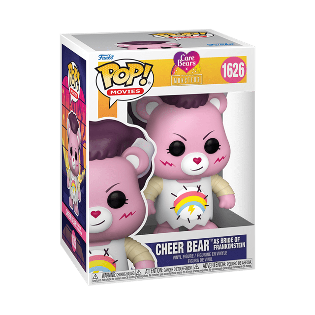 Cheer Bear As Bride Of Frankenstein 1626 Care Bears X Universal Monsters Funko Pop Vinyl - 2