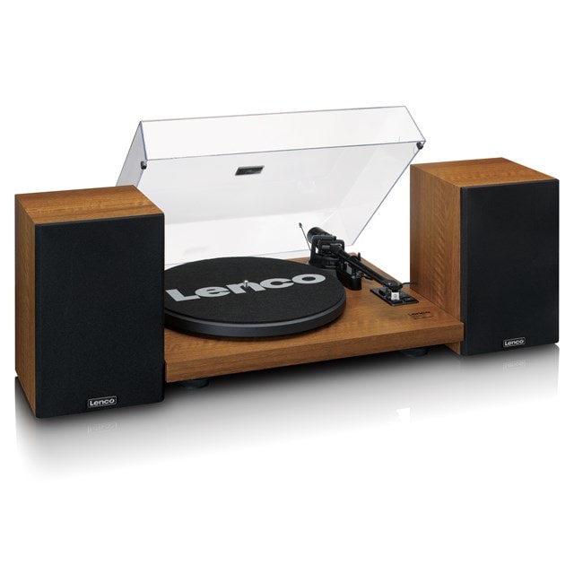 Lenco LS-480WD Wood Turntable and Speakers - 5