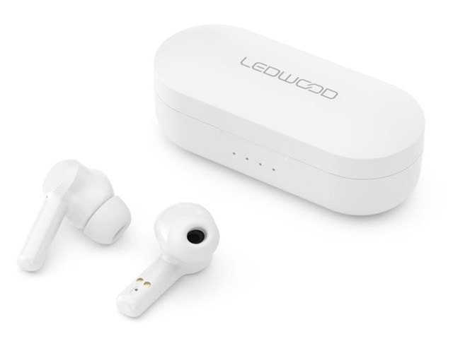 Ledwood Urban White Smartwatch & True Wireless Bluetooth Earphones - 2