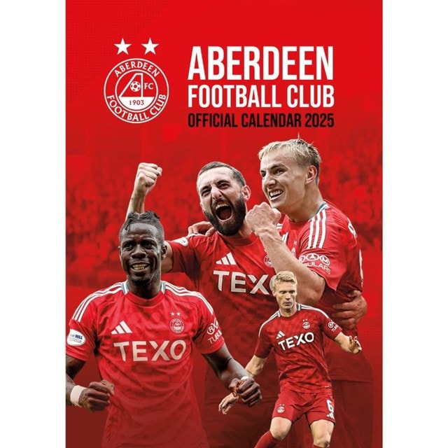 Aberdeen FC 2025 Calendar A3 - 1