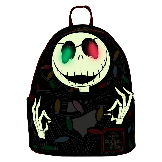 Smiling Jack Light Up Nightmare Before Christmas Loungefly Mini Backpack - 2