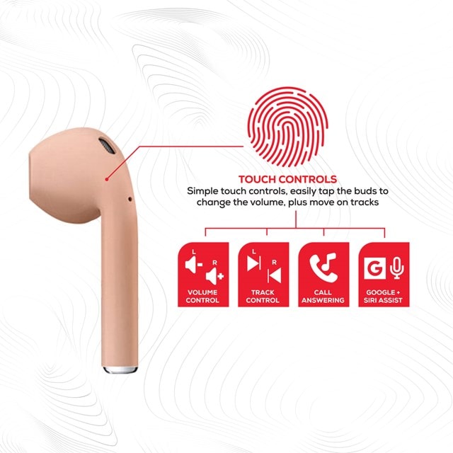 Rock TWS Rose Gold True Wireless Bluetooth Earphones (hmv exclusive) - 3