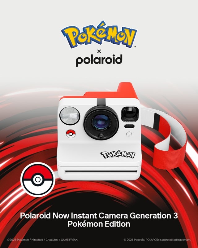 Polaroid Now Generation 3 Pokemon Pokeball Edition Instant Camera - 12