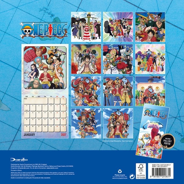 One Piece 2027 Square Calendar - 2