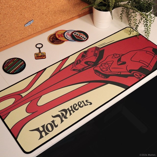 Hot Wheels Desk Pad & Coaster Set - 4