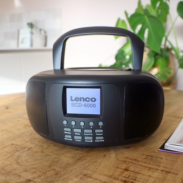 Lenco SCD-6000BK Black Bluetooth CD Player with DAB+/FM & Internet Radio - 9