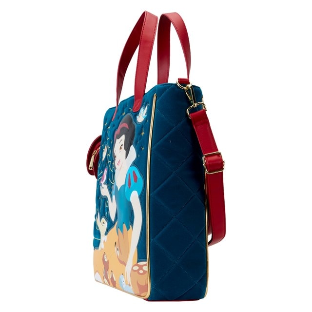 Snow White Heritage Quilted Velvet Loungefly Tote Bag - 2