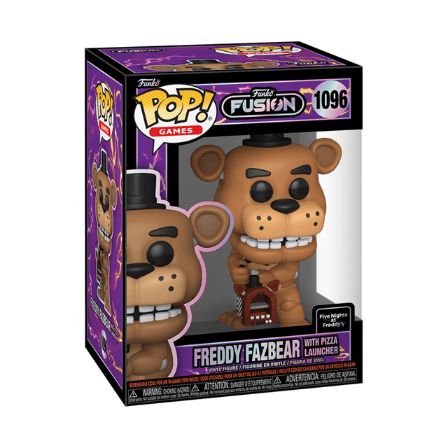 Freddy Fazbear With Pizza Launcher With Chance Of Chase 1096 Funko Fusion  Pop Vinyl
