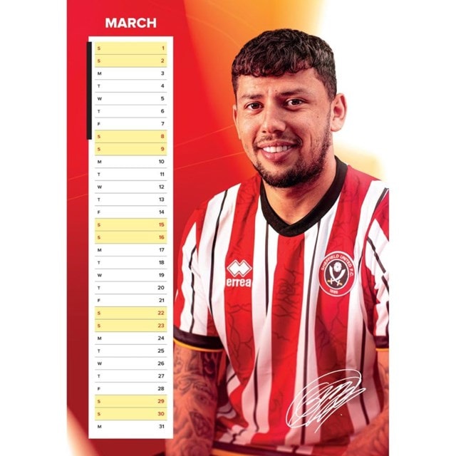 Sheffield United FC 2025 Calendar A3 - 2