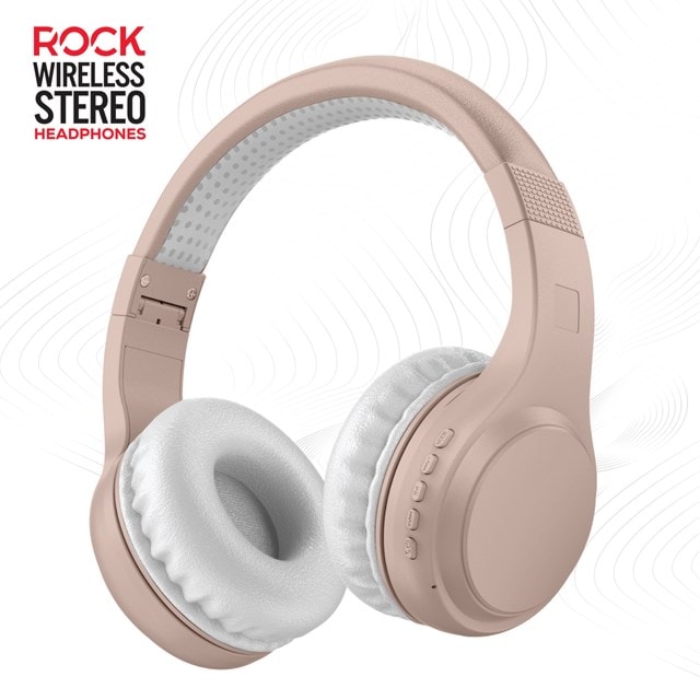 Rock BT On-Ear Rose Gold Bluetooth Headphones - 1