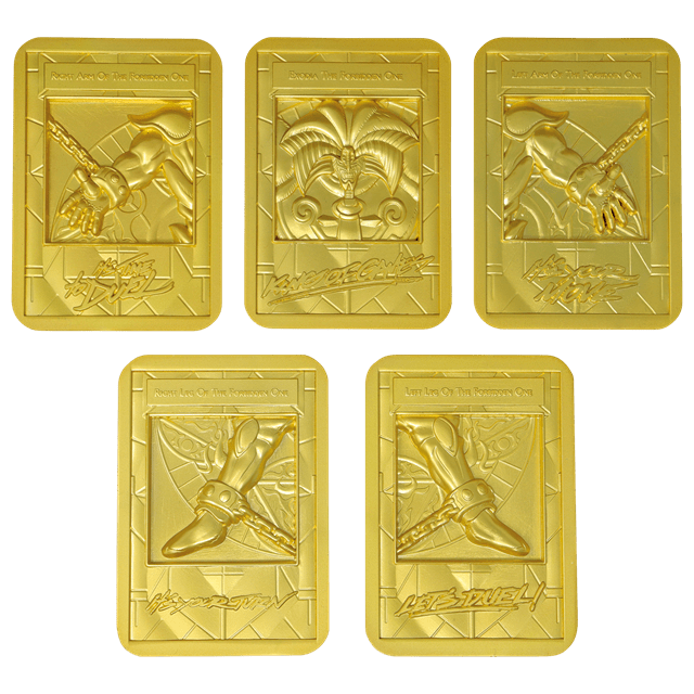 Exodia The Forbidden One 24K Gold Plated Ingot Set Yu-Gi-Oh! Collectible - 11