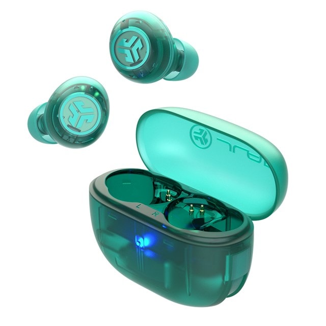 JLab Go Pop ANC Transparent Teal Active Noise Cancelling True Wireless ...