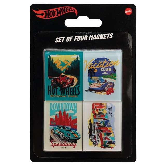 Hot Wheels Set Of 4 Magnets - 3