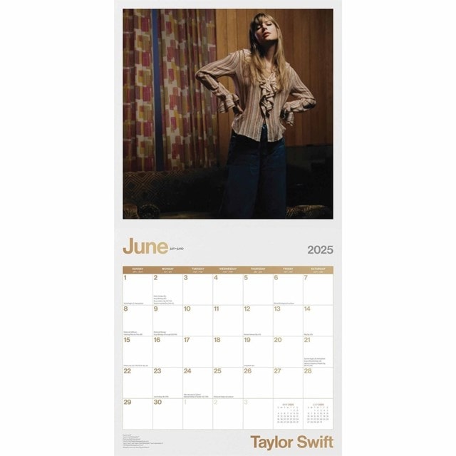 Taylor Swift 2025 Square Calendar - 2