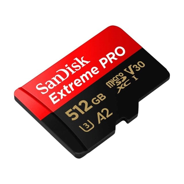 SanDisk 512GB Extreme PRO micro-SDXC Card & Adapter - 2