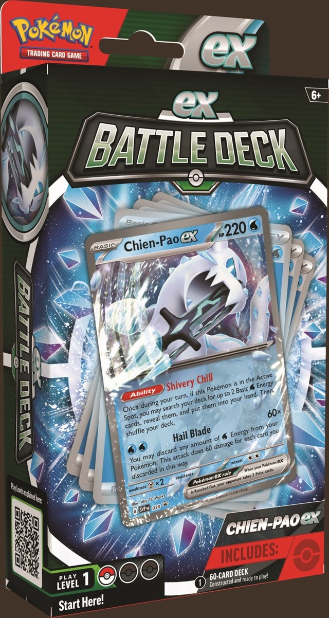 Chien-Pao Ex / Tinkaton Ex Battle Deck Pokemon Trading Cards - 3