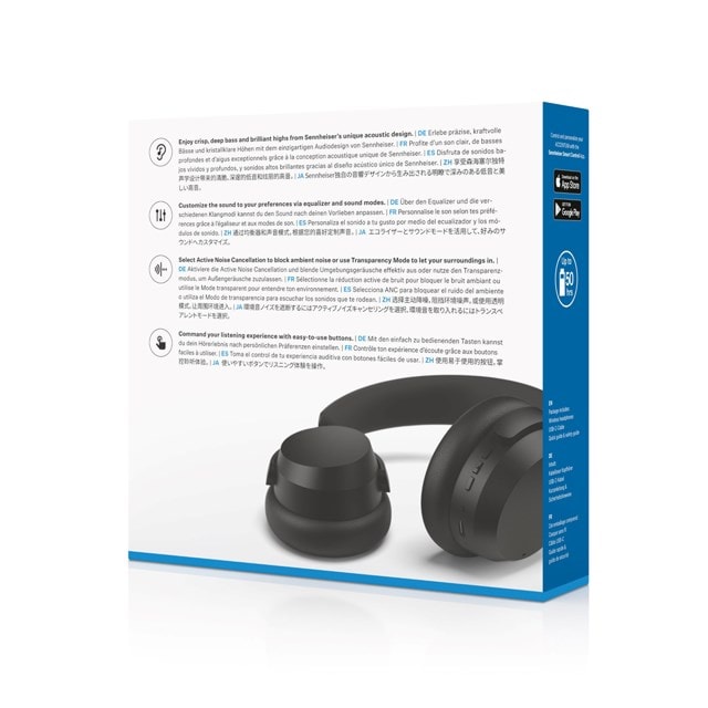 Sennheiser Accentum Plus Black Active Noise Cancelling Bluetooth Headphones - 9