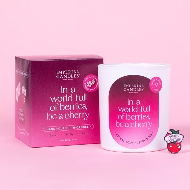 In A World Full Of Berries Be A Cherry Candle - 1