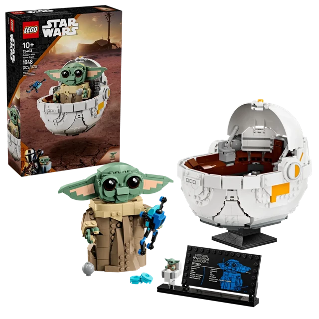 Grogu With Hover Pram Star Wars LEGO - 5