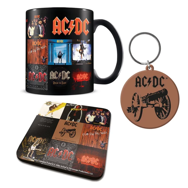 AC/DC Mug, Coaster & Keychain Set - 1