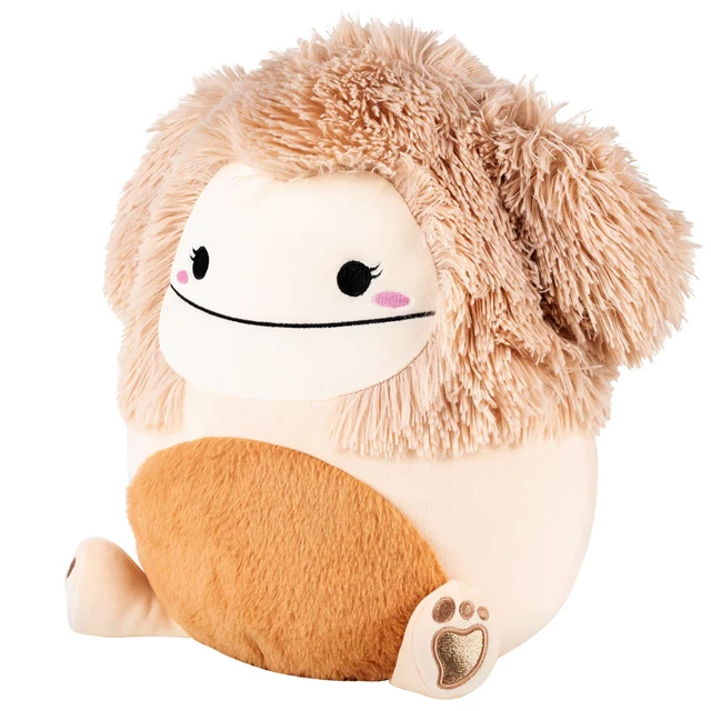 12'' Diva Cream Bigfoot With Tan Fuzzy Belly Squishmallows Plush - 2