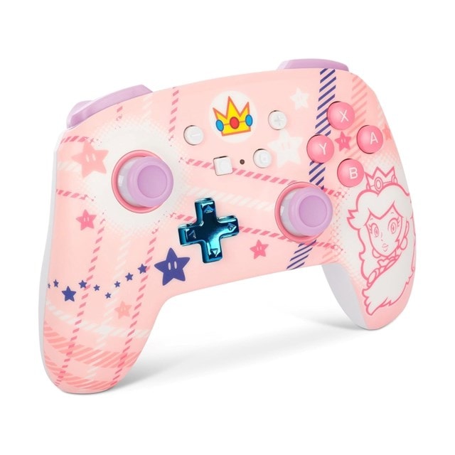 PowerA Enhanced Wireless Controller for Nintendo Switch - Princess Peach Plaid - 2