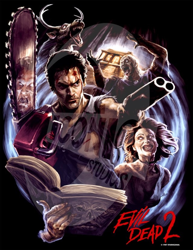 Movie Poster Evil Dead 2 Iconiq Studios Tee (Small) - 2