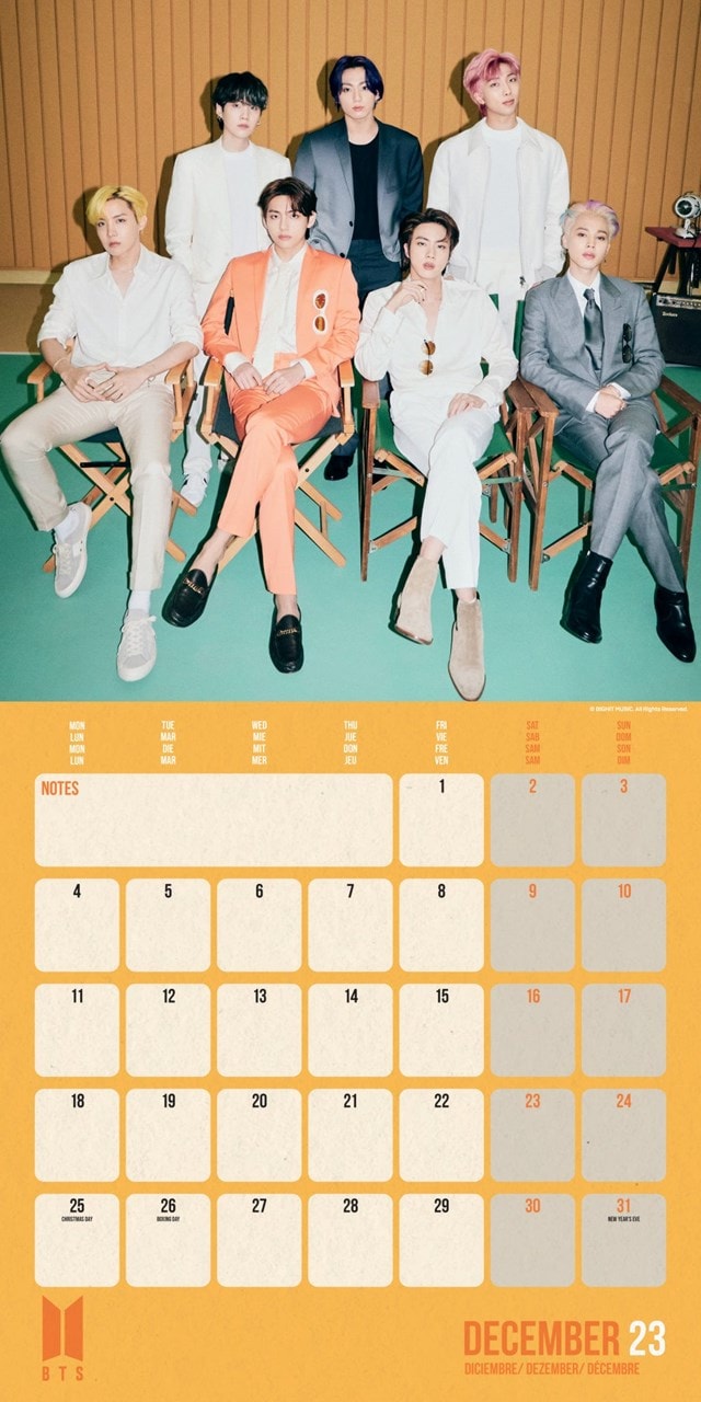 BTS (Multi-Language) 2023 Square Calendar - 3