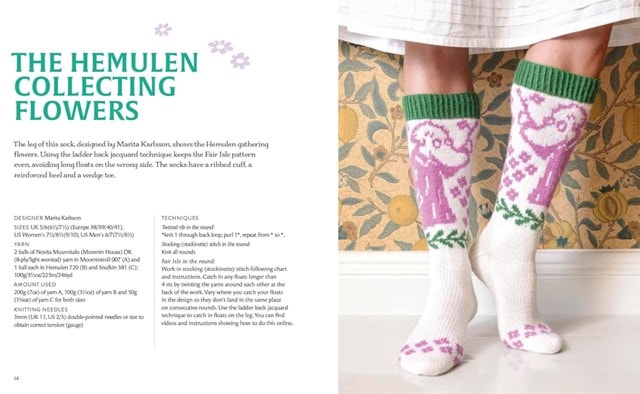 Knitted Moomin Socks Craft Kit Book - 6