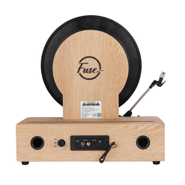 Fuse Audio Wrap Light Wood Vertical Bluetooth Turntable - 3