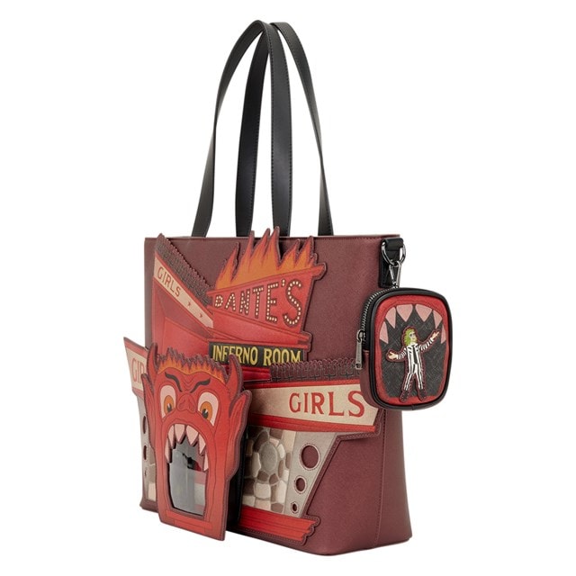 Dante's Inferno Room Beetlejuice Loungefly Tote Bag With Coin Bag - 4