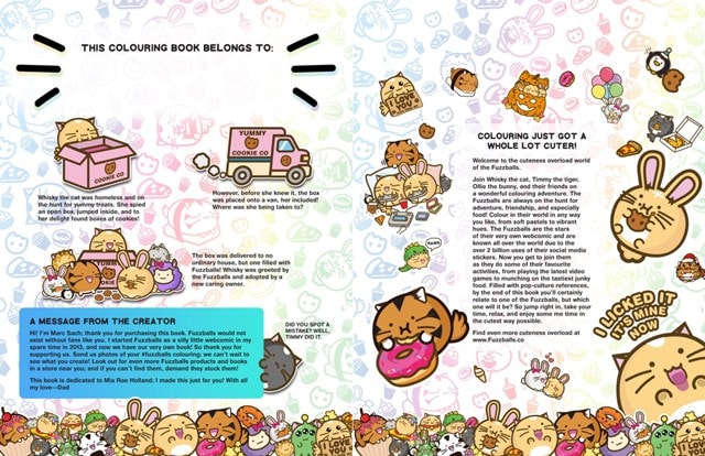 Fuzzballs Super Cuteness Overload Colouring Book - 2