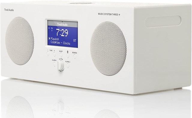 Tivoli Audio Music System 3+ White Bluetooth Speaker with DAB+ & FM Radio - 2